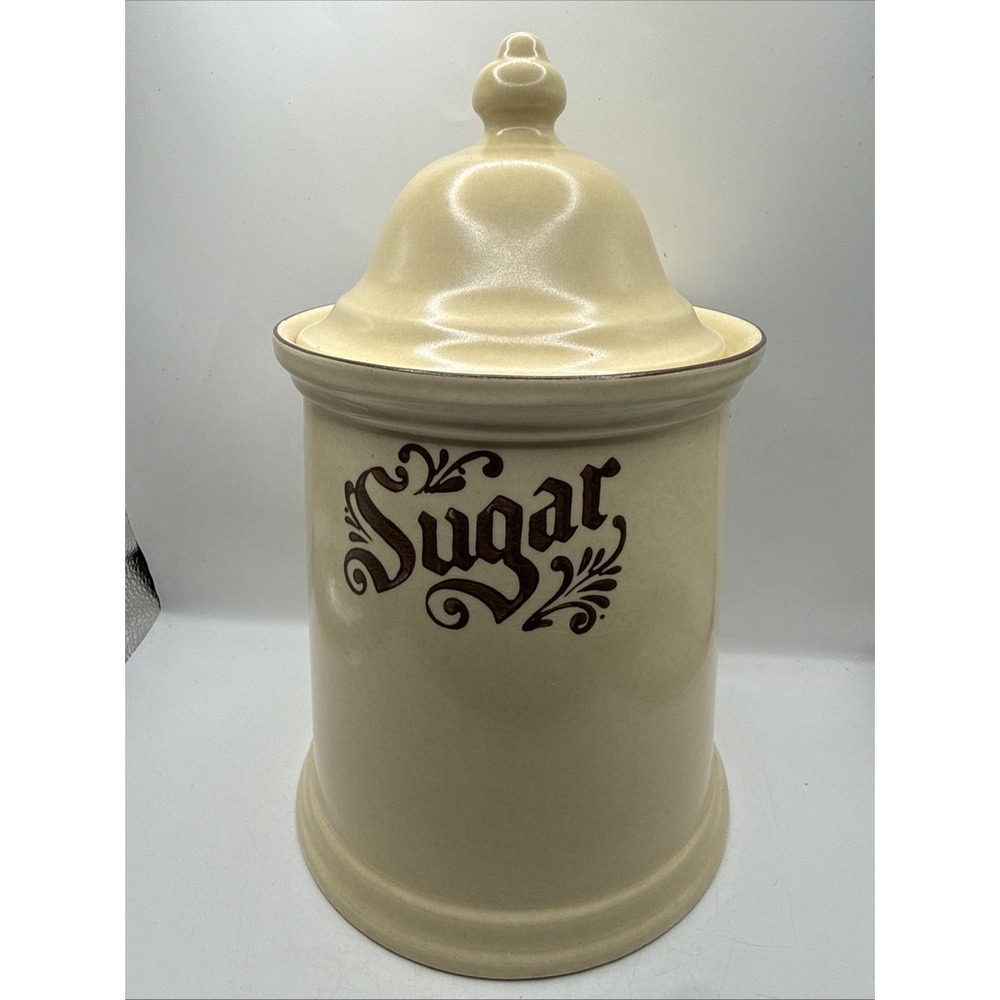 Vintage Pfaltzgraff Village Sugar Canister With Lid 6-507-11"Tall Including Lid